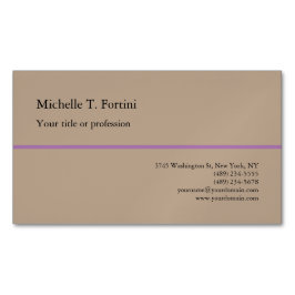 Schlichte Minimalistische Einfache Moderne Magnetische Visitenkarte