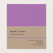 Schlichte Minimalistische Einfache Moderne Visitenkarten (Außenseite Aufgefaltet)