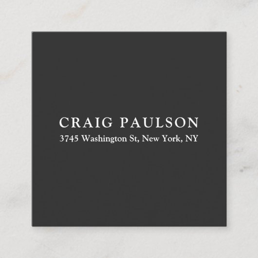 Schlichte Minimalistische Elegant Klassisches Dunk Begleitkarte (Vorderseite)