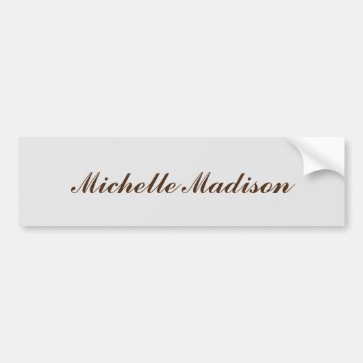 Schlichte Minimalistische moderne Handschriftkalli Autoaufkleber (Vorne)