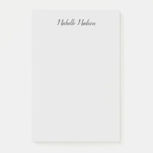 Schlichte Minimalistische moderne Handschriftkalli Post-it Klebezettel