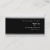Schlichte moderne Berufliche Unternehmenskarte Visitenkarte (Rückseite)