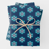 Schlichte, moderne Ferienanlage mit türkisfarbenem Geschenkpapier Set (Beispiel)