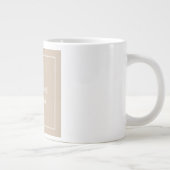Schlichte moderne Minimalistische Farbe für Ihren Jumbo-Tasse (Rechts)
