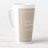 Schlichte moderne Minimalistische Farbe für Ihren Milchtasse (Linke Ecke)