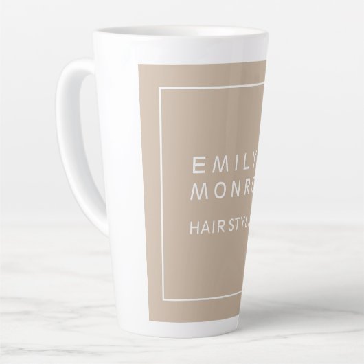 Schlichte moderne Minimalistische Farbe für Ihren  Milchtasse (Linke Ecke)