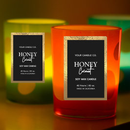 Schlichte, moderne, minimalistische Foil Border Ca Lebensmitteletikett