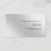 Schlichte moderne Monogram Consultant-Visitenkarte Visitenkarte (Rückseite)