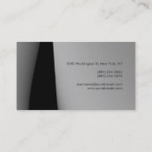 Schlichte Monogram Consultant-Visitenkarte Visitenkarte (Rückseite)