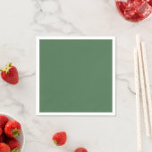 Schlichte Moosgrün in fester Farbe Serviette (Beispiel)