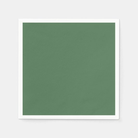 Schlichte Moosgrün in fester Farbe Serviette (Vorderseite)