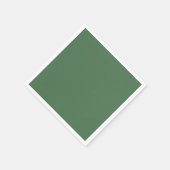 Schlichte Moosgrün in fester Farbe Serviette (Ecke)