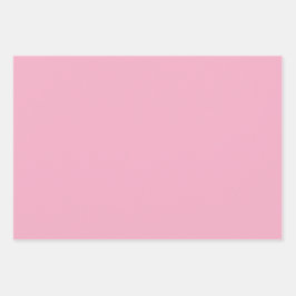 Schlichte Nadeshiko Carnation Pink Shades 3 Tones  Geschenkpapier Set