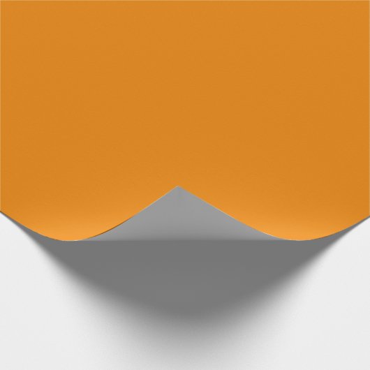 Schlichte Orange Geschenkpapier (Ecke)