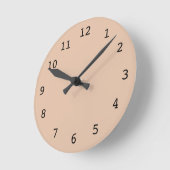 Schlichte Orangeruhr Runde Wanduhr (Winkel)