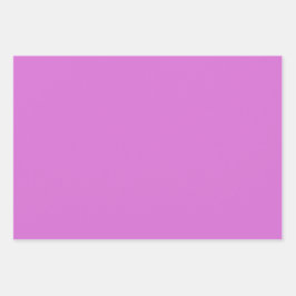 Schlichte Orchideen Plum Lilac Lila Shades 3 Tones Geschenkpapier Set