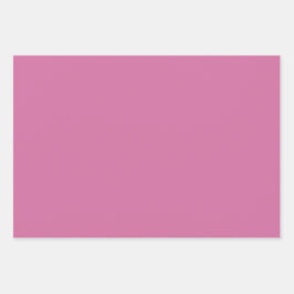 Schlichte Orchideen-Rose Rosa Farbtöne 3 Farbtöne Geschenkpapier Set