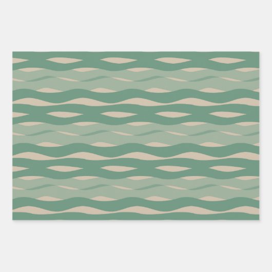 Schlichte Papiertücher Geschenkpapier Set (Vorderseite 2)