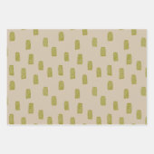 Schlichte Papiertücher Geschenkpapier Set (Vorderseite)