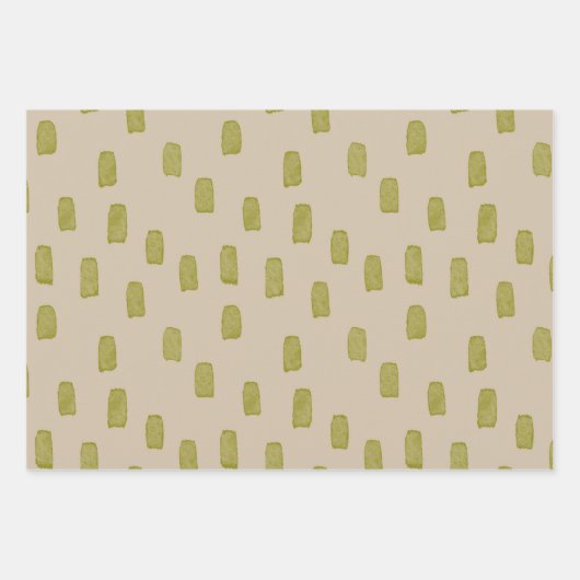 Schlichte Papiertücher Geschenkpapier Set (Vorderseite)