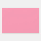 Schlichte Pastel Flamingo Schauss Pink Shades 3 To Geschenkpapier Set (Vorderseite 2)