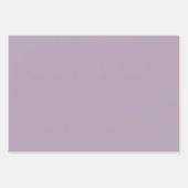 Schlichte Pastel Pale Lavendel Lila Schatten 3 Tön Geschenkpapier Set (Vorderseite)