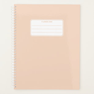 Schlichte Pastelfarbe Minimalistisch jährlich Planer