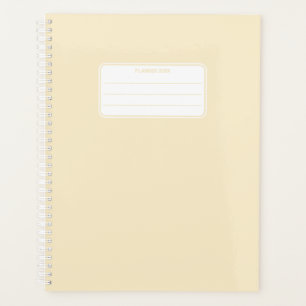 Schlichte Pastelfarbe Minimalistisch jährlich Planer