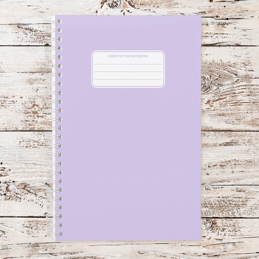 Schlichte Pastellfarbe einfach Notizblock