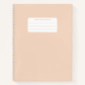 Schlichte Pastellfarbe Minimalistisch Notizblock (Vorderseite)