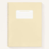 Schlichte Pastellfarbe Minimalistisch Notizblock (Vorderseite)