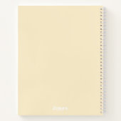 Schlichte Pastellfarbe Minimalistisch Notizblock (Rückseite)