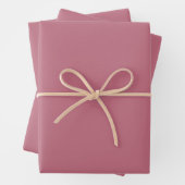 Schlichte, pastellfarbene Rose Geschenkpapier Set (Beispiel)