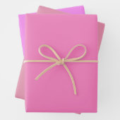 Schlichte Perserleuchte Fuchsia Pink Shades 3 Töne Geschenkpapier Set (Beispiel)