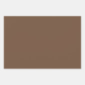 Schlichte Peru Tumbleweed Toskanbraun Schatten 3 T Geschenkpapier Set (Vorderseite 3)