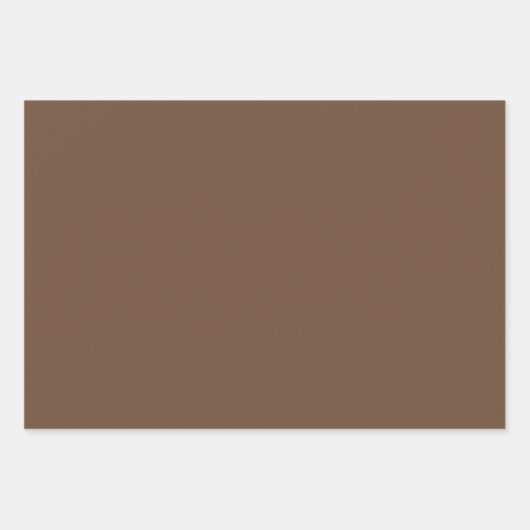 Schlichte Peru Tumbleweed Toskanbraun Schatten 3 T Geschenkpapier Set (Vorderseite 3)