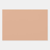 Schlichte Peru Tumbleweed Toskanbraun Schatten 3 T Geschenkpapier Set (Vorderseite 2)