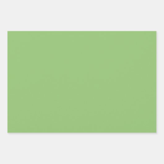 Schlichte Pistachio Asparagus Grüne Schattierungen Geschenkpapier Set (Vorderseite)