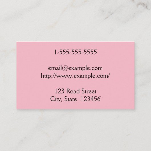 Schlichte PODIATRATISCHE GESCHÄFTSKARTE Visitenkarte (Rückseite)