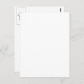Schlichte Postkarte (Vorne/Hinten)