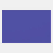 Schlichte Queen Ocean Pigment Blue Shades 3 Töne Geschenkpapier Set (Vorderseite 3)