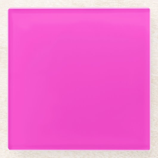 Schlichte Retro Baubles Magenta Glasuntersetzer (Vorderseite)
