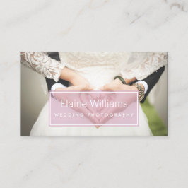 schlichte rosa, moderne Fotografie Business Card Visitenkarte