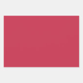 Schlichte Rose Französisch Himbeere Rosa Schatten Geschenkpapier Set (Vorderseite 3)