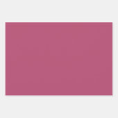 Schlichte Rose Französisch Himbeere Rosa Schatten Geschenkpapier Set (Vorderseite 2)