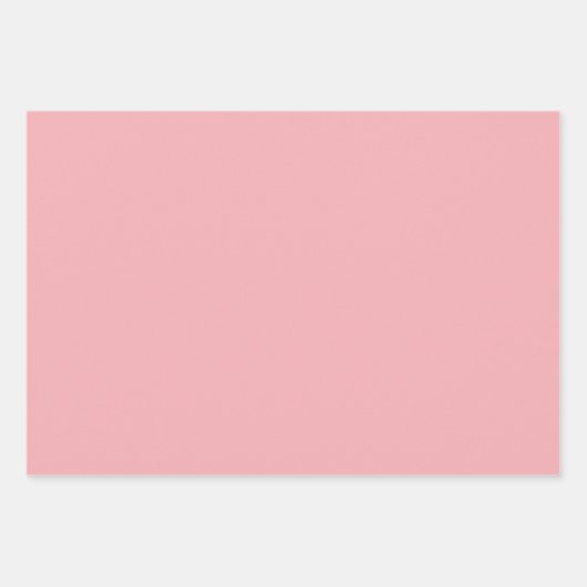 Schlichte Rose Geschenkpapier Set (Vorderseite)