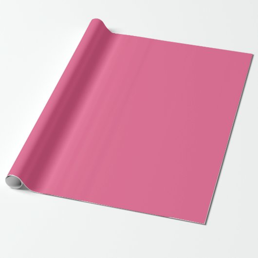 Schlichte Rose Rosa Farbton Geschenkpapier (Ungerollt)