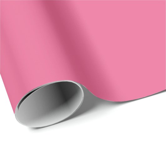 Schlichte Rose Rosa Farbton Geschenkpapier (Rolleneckpunkt)