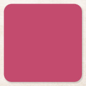 Schlichte Rose Rosa Rechteckiger Pappuntersetzer (Vorderseite)