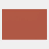 Schlichte Rostbraun Geschenkpapier Set (Vorderseite)